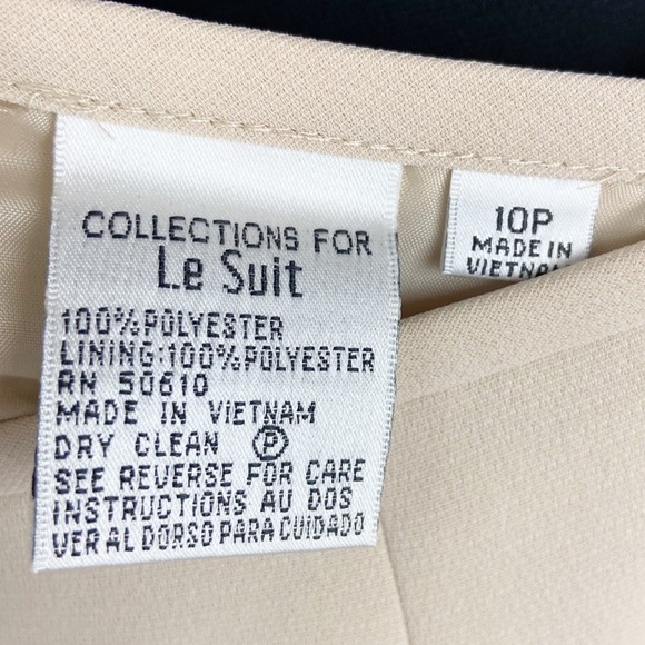 Le Suit Blazer Skirt Suit Set Womens 10P Jacket Skirt Business Office NWT - Picture 14 of 14